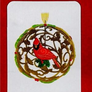 NIB MAJESTIC CARDINAL 2019 PREMIUM METAL HALLMARK KEEPSAKE ORNAMENT NEW